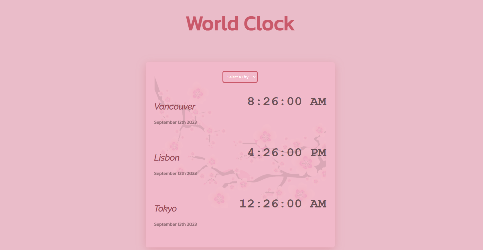 World Clock App